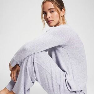 Soma Light Blue Cozyluxe Wide-Leg Pajama Pant | M